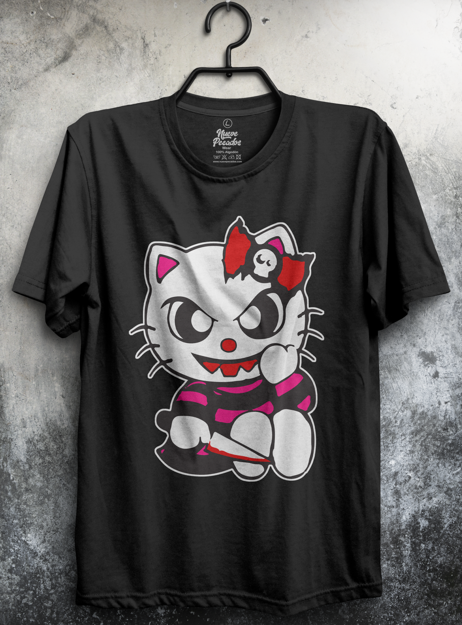 Camiseta Unisex Manga Corta Killer Kitty