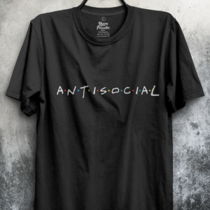 Camiseta Unisex Manga Corta Antisocial