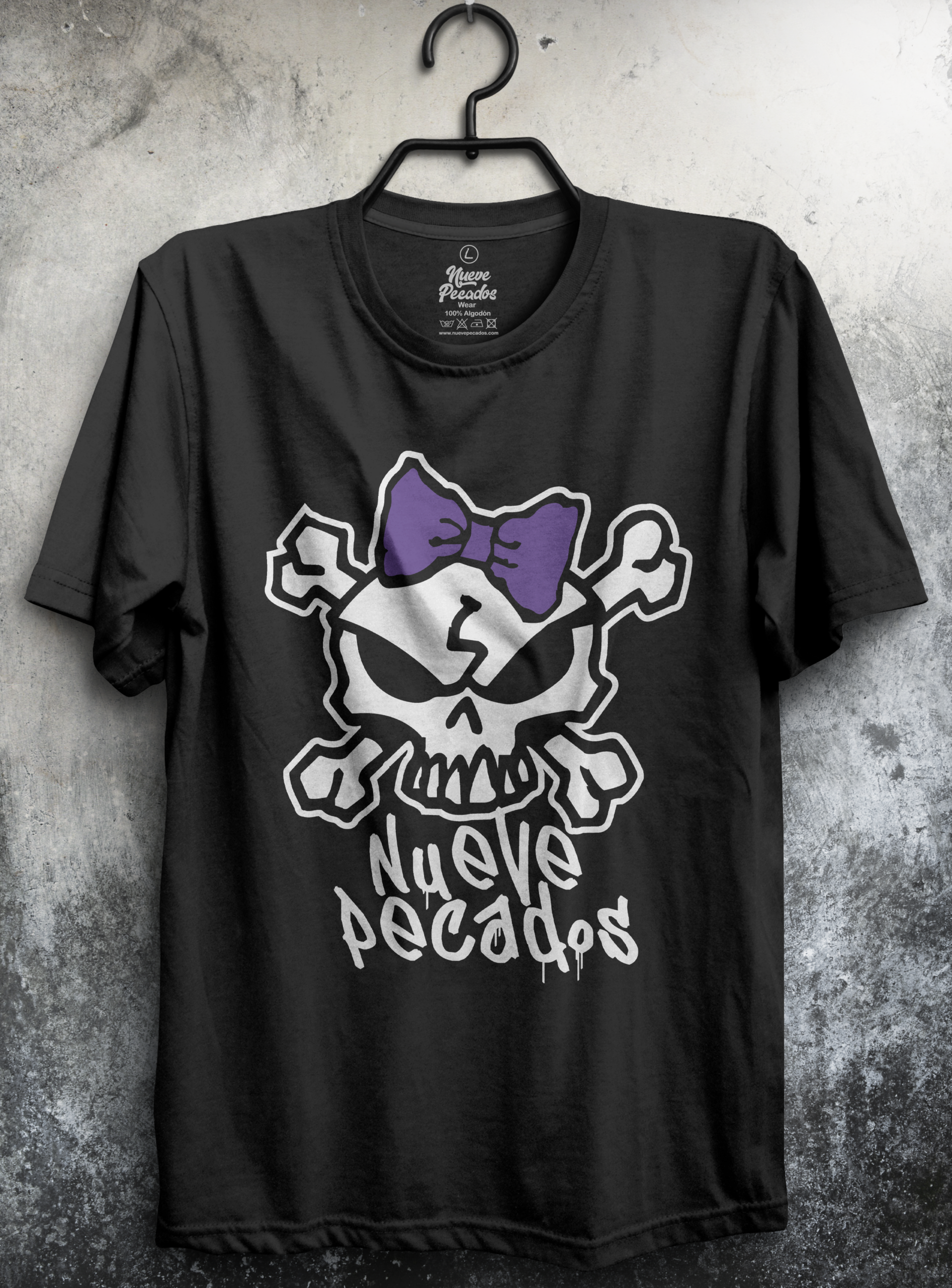 Camiseta Unisex Manga Corta Graffiti Skull