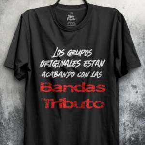 Camiseta Unisex Manga Corta Bandas Tributo