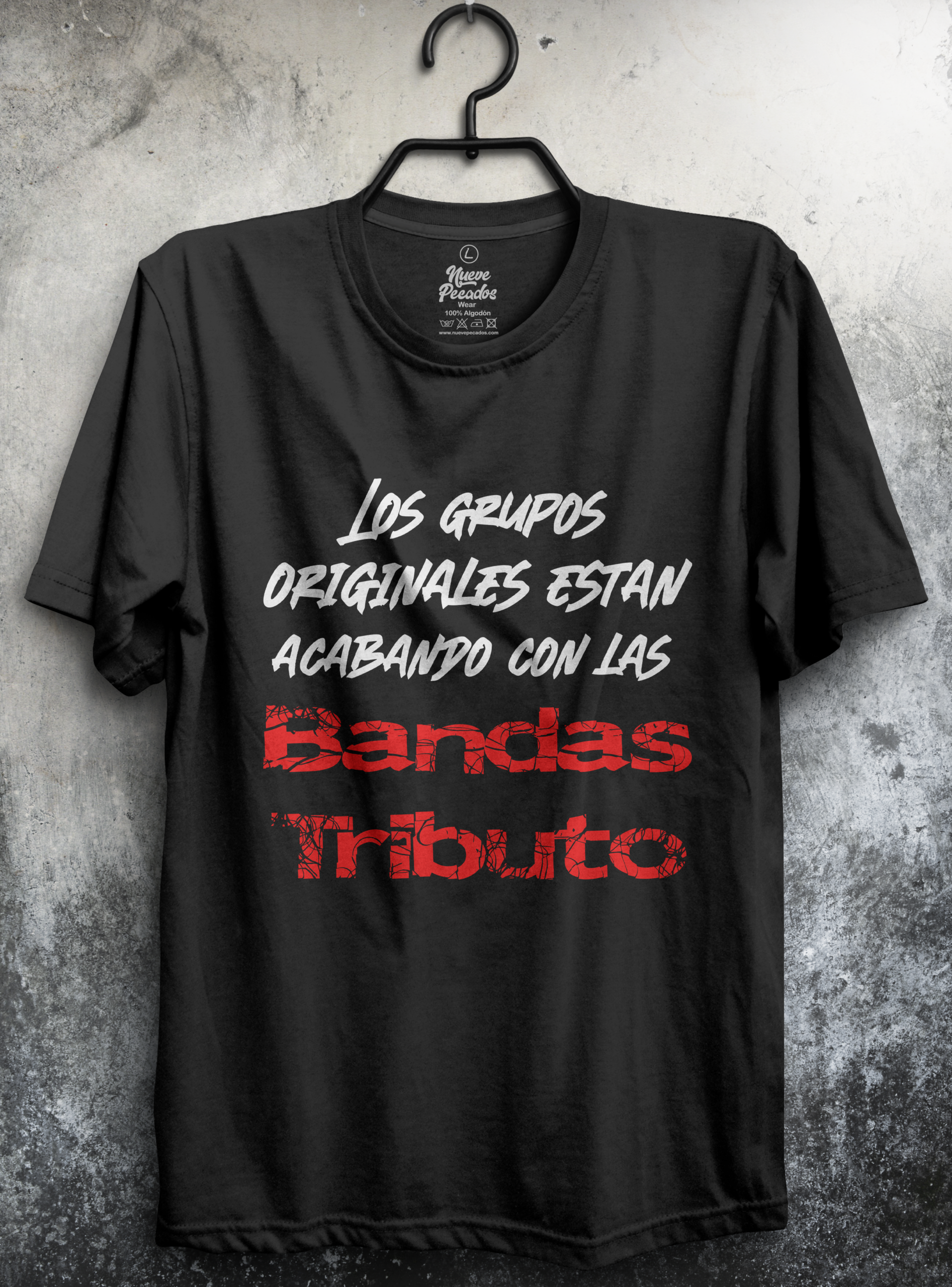 Camiseta Unisex Manga Corta Bandas Tributo